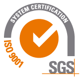 SGS ISO 9001 system certification anaranjado plomo